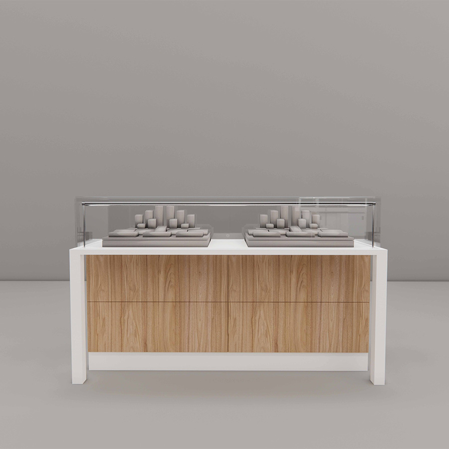 5' Sit-Down Showcase with Sevilla Front Panel