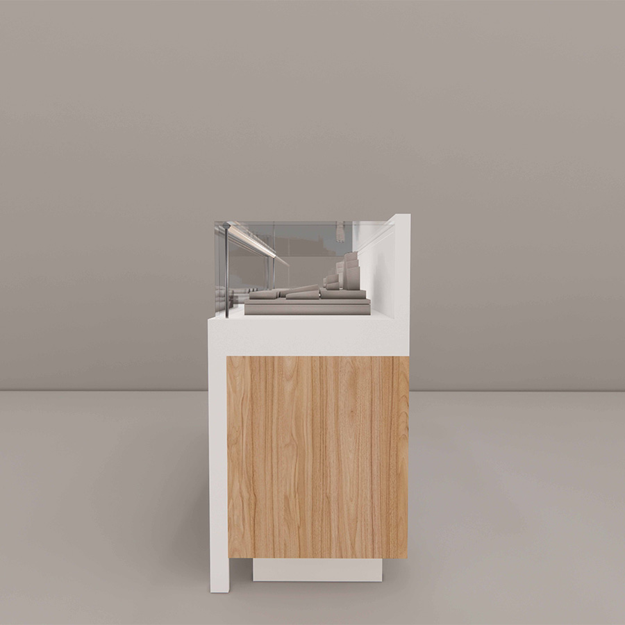 6 foot Stand-Up Showcase with Sevilla Front Panel, side 2