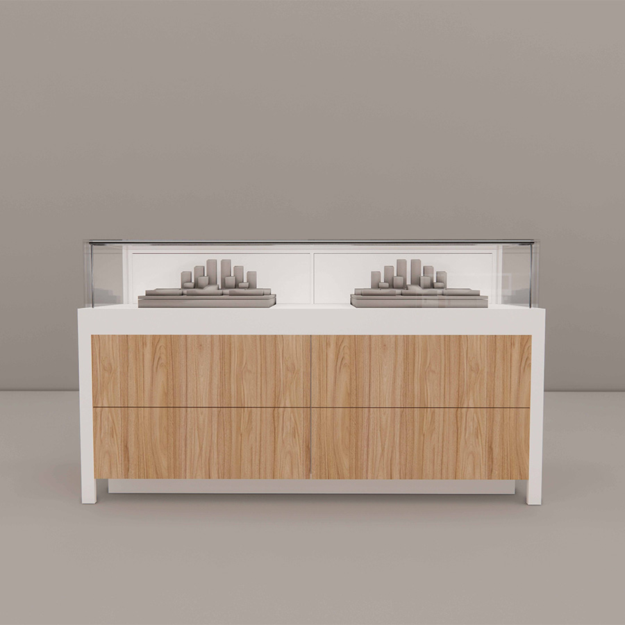 6 foot Stand-Up Showcase with Sevilla Front Panel